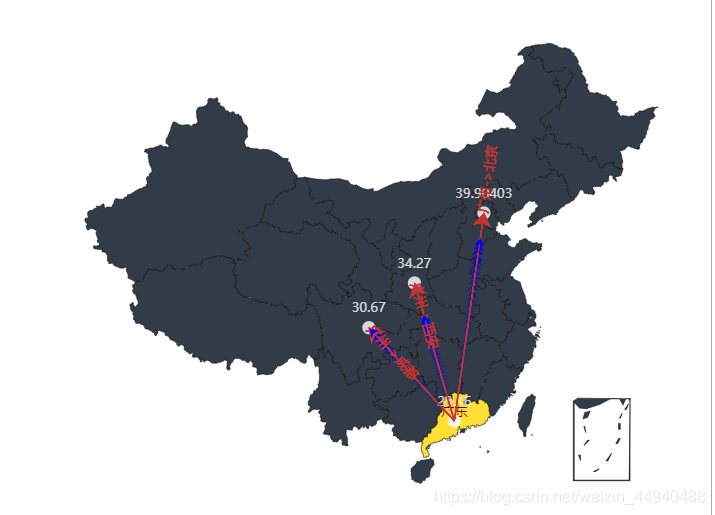 Python中pyecharts如何实现地理图表的绘制