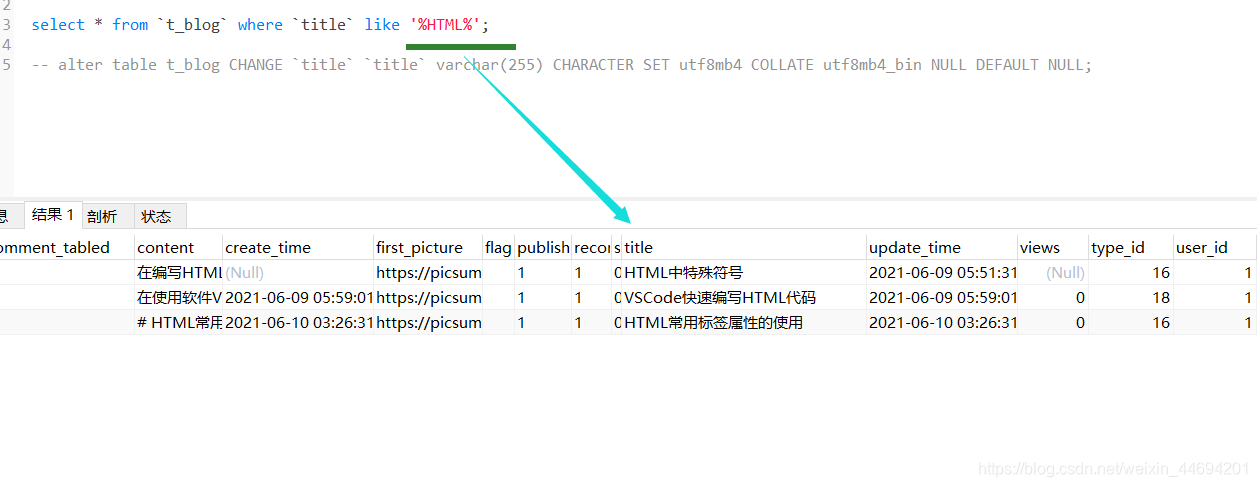 Mysql模糊查询中是否区分大小写