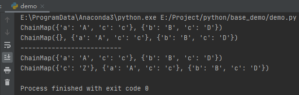 Python中如何实现字典序列ChainMap