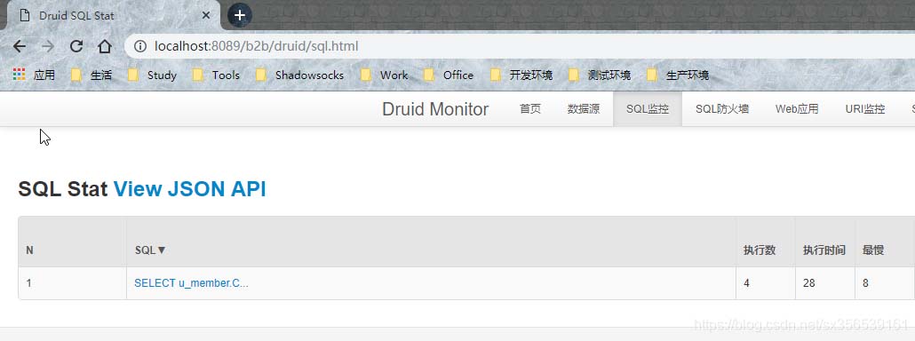 怎么解决druid监控页面SQL不显示的问题