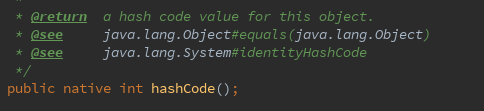 Java中hashCode()和equals()的用法