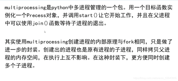 python多进程multiprocessing的原理和应用