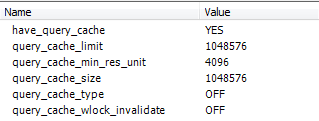 MySQL中Query Cache的示例分析