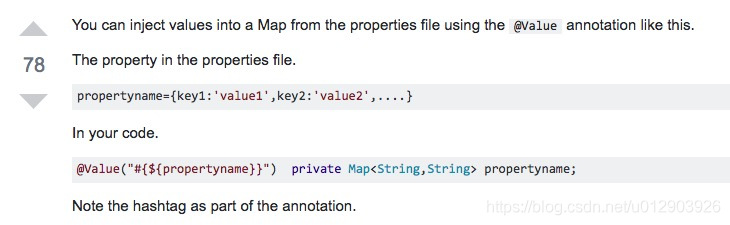 Spring中@Value读取properties作为map或list的操作方法