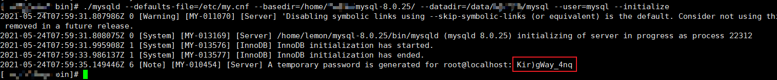 Linux中mysql 8.0.25如何安装配置