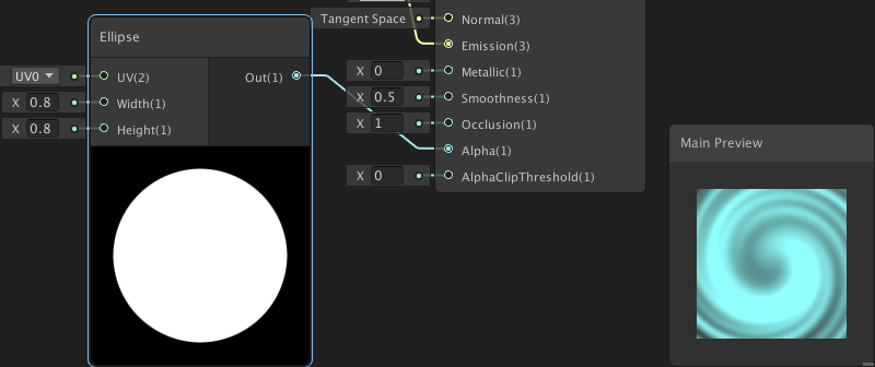 Unity中ShaderGraph怎么实现旋涡传送门效果