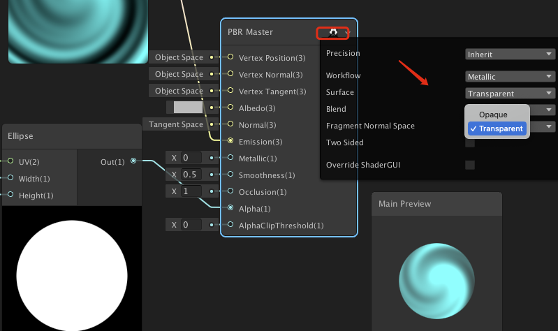 Unity中ShaderGraph怎么实现旋涡传送门效果