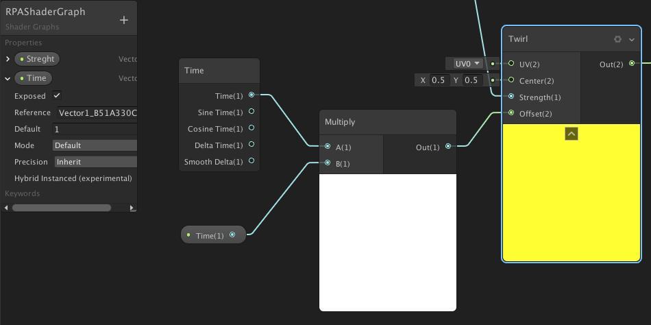 Unity中ShaderGraph怎么实现旋涡传送门效果