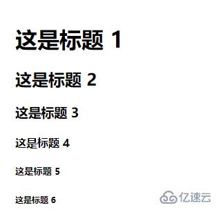 css中设置标题字体大小的方法