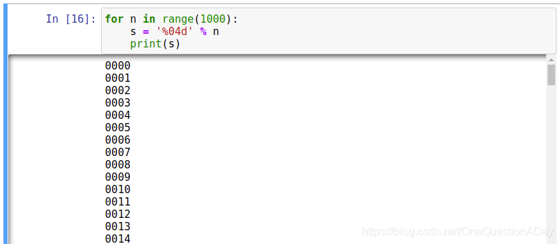 Python数字或字符串的补零操作