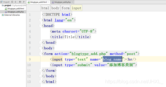 PHP和HTML的嵌套写法