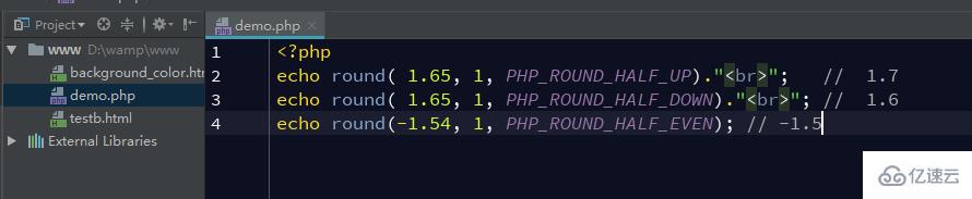 PHP中如何使用round()函数