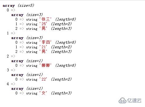 PHP中如何創(chuàng)建二維數組