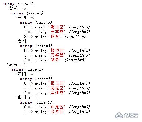 PHP中如何创建二维数组