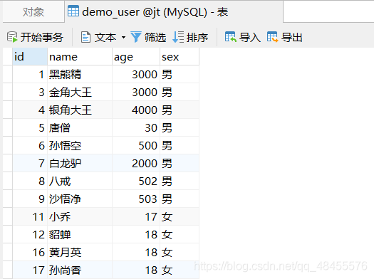 SpringBoot+VUE怎么实现数据表格