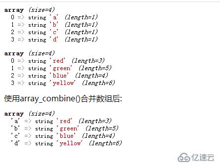 php中怎么以合并方式创建数组