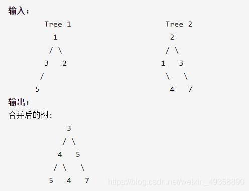 C++中二叉树直径与合并的示例分析