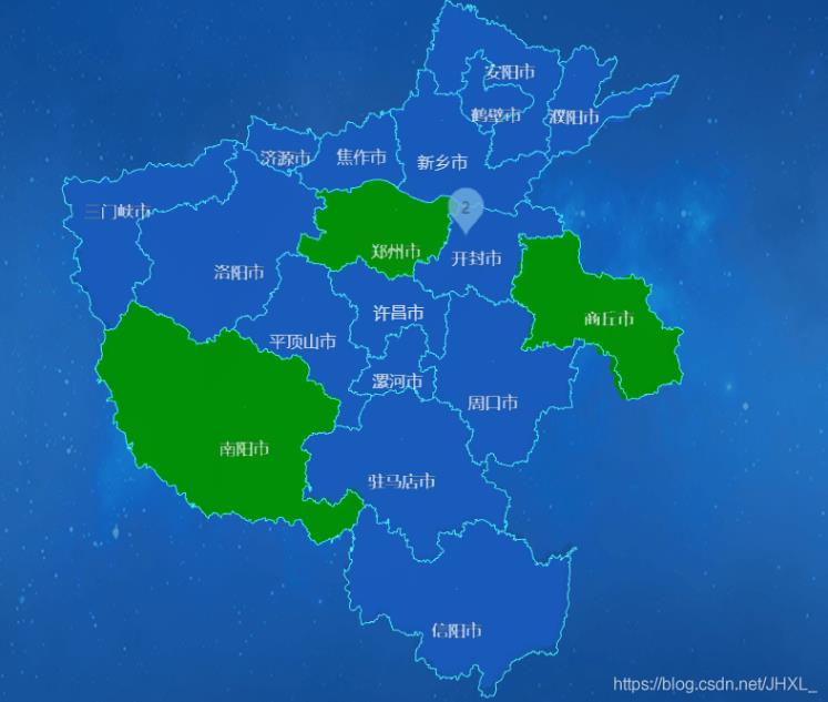 echars中3D地图为区域自定义颜色的示例分析