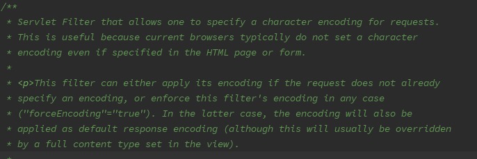 Java中CharacterEncodingFilter的示例分析