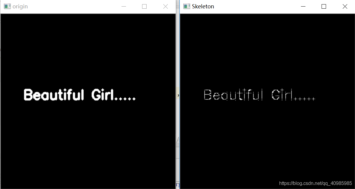 Python中OpenCV骨架化图像并显示skeletonize的示例分析