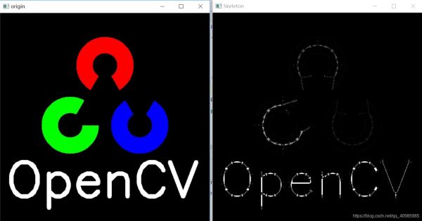 Python中OpenCV骨架化图像并显示skeletonize的示例分析