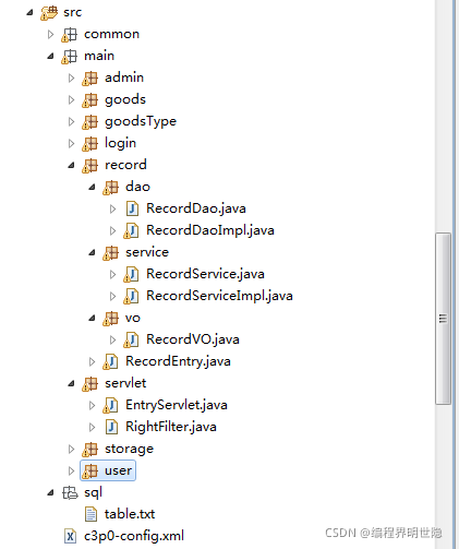 JavaWeb仓库管理系统的示例分析