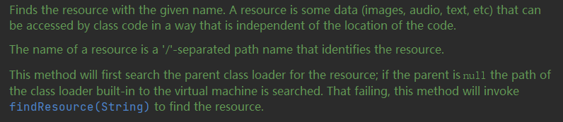 Java中getResource()的详细介绍