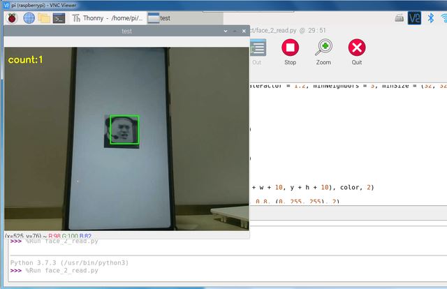 Python如何利用树莓派opencv人脸识别自动控制电脑显示桌面