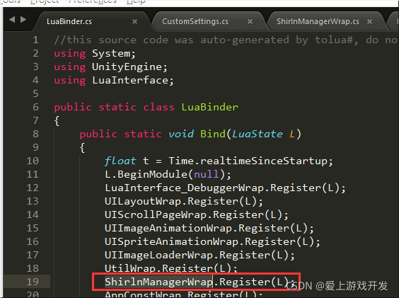 Luaframework框架下lua调用C#方法的代码