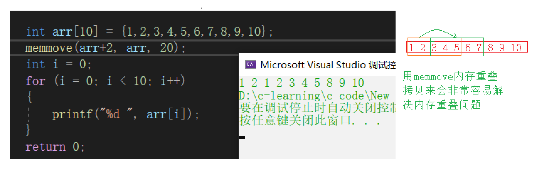 C語言中內(nèi)存函數(shù)的示例分析