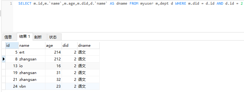 MyBatis中resultType與resultMap的返回類型有哪些