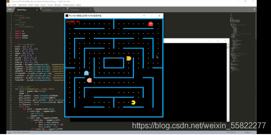 如何制作python版4399吃豆豆小游戏