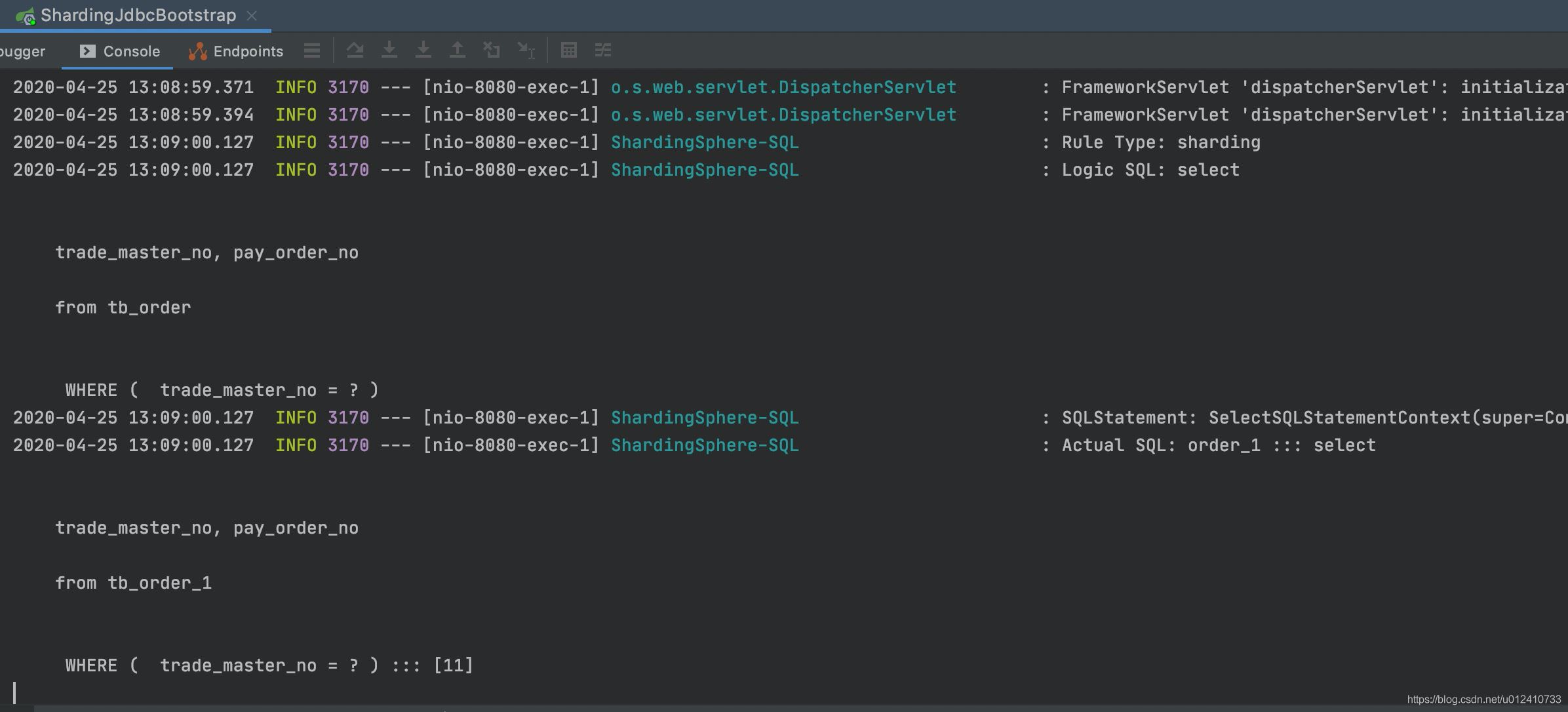 SpringBoot集成Sharding Jdbc使用復(fù)合分片的操作方法