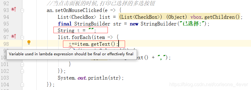 Java List Foreach Example