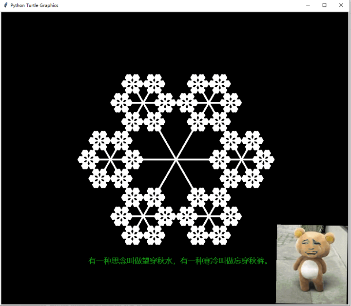 python如何使用Turtle绘制南方的雪花