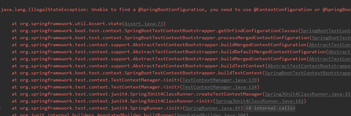 怎么解决SpringBoot运行Test时报错:SpringBoot Unable to find