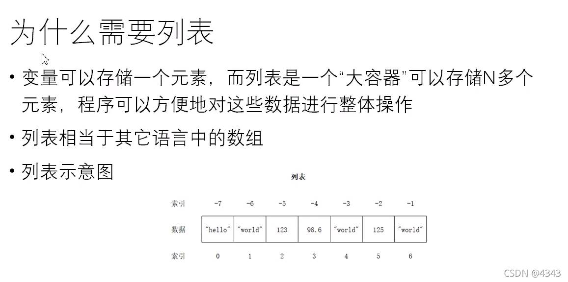 Python列表操作的示例分析