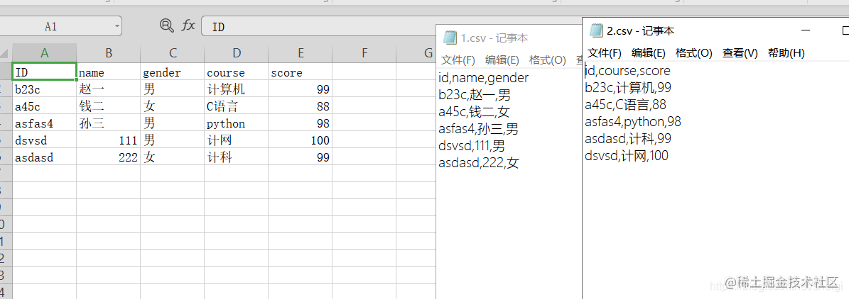 如何使用Go来合并两个csv