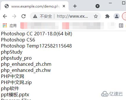 PHP中怎样获取目录中的文件名