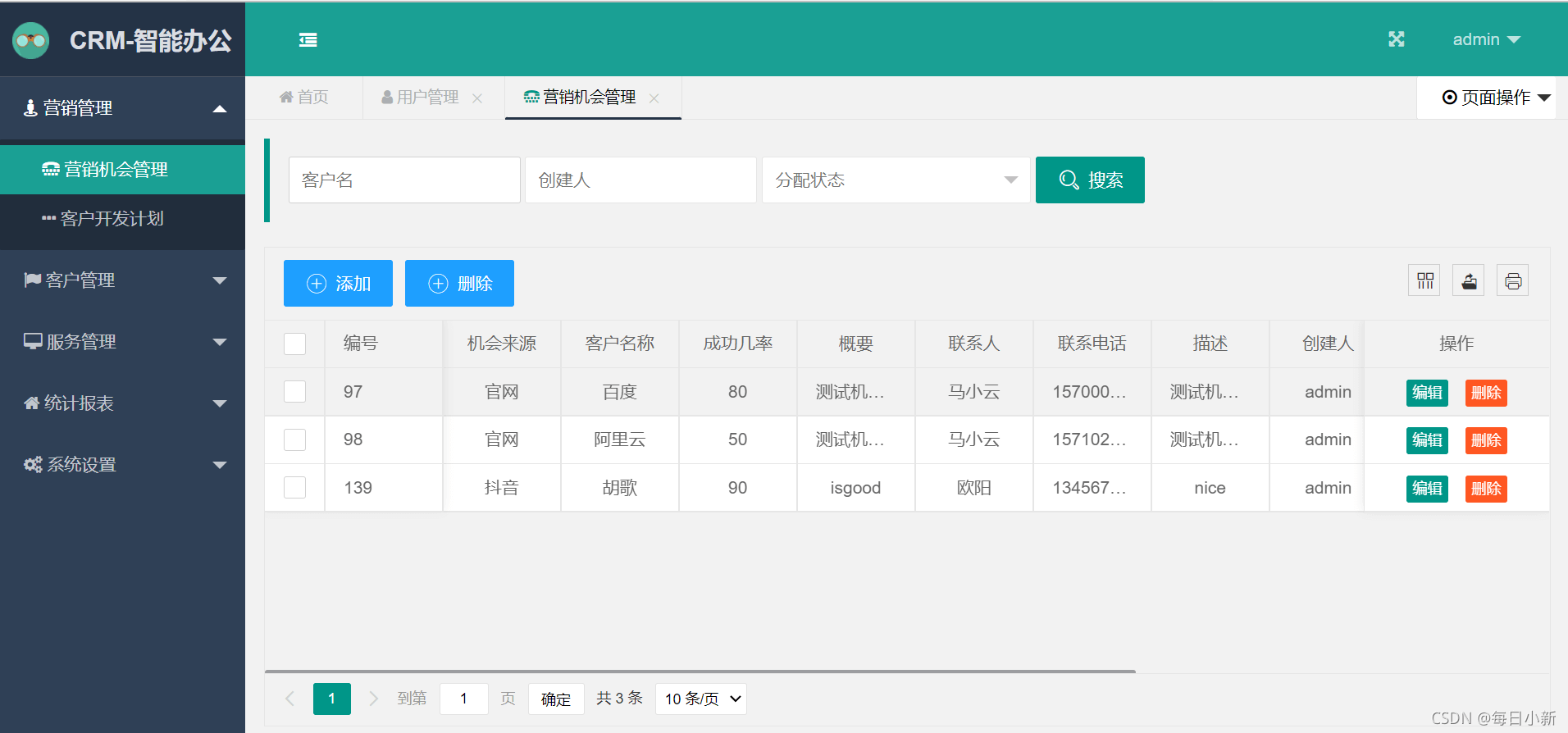 分析Java中CRM之项目思路