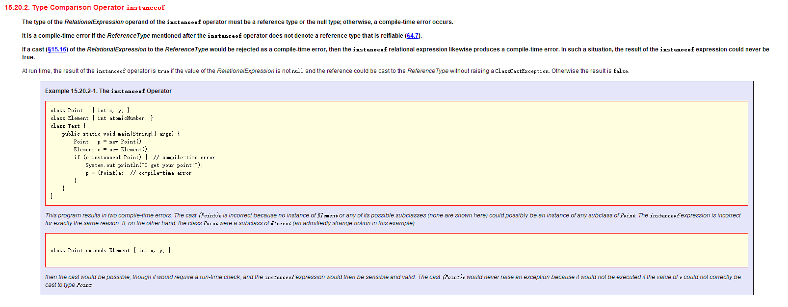 分析Java关键字instanceof