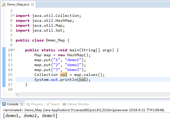 Java中Map集合的常用方法是怎么样的