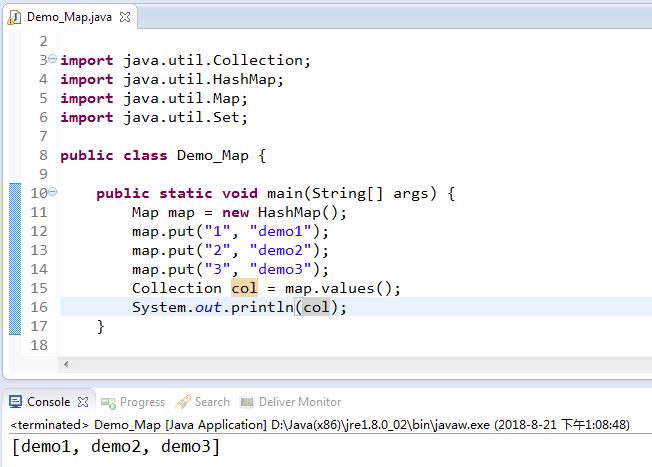 Java中Map集合的常用方法是怎么樣的