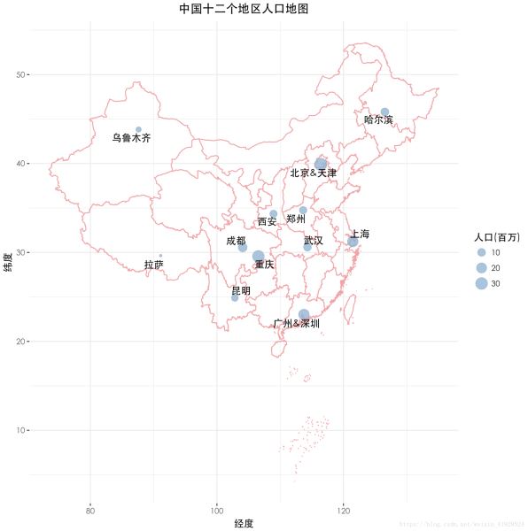 数模技巧不用for循环且使用ggplot2如何实现地图上连线