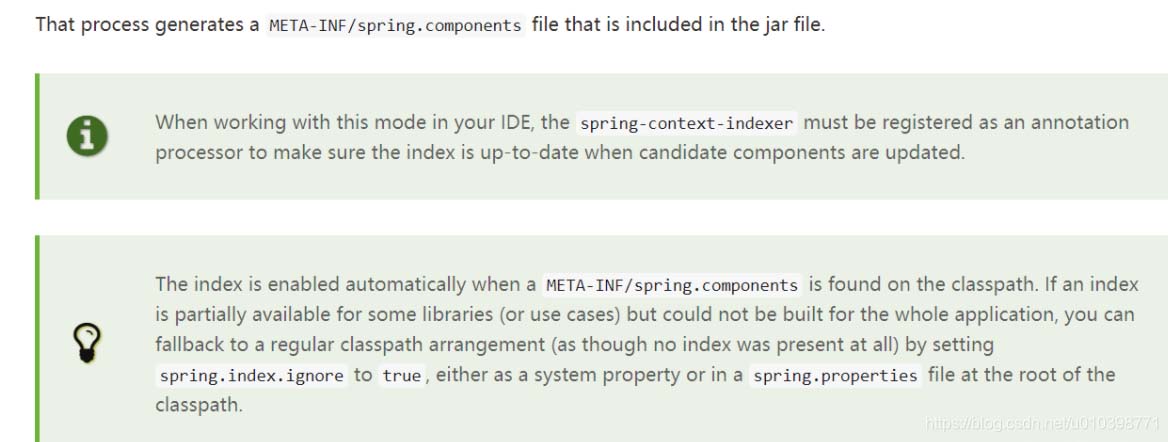 Spring中spring-context-indexer依赖有什么用