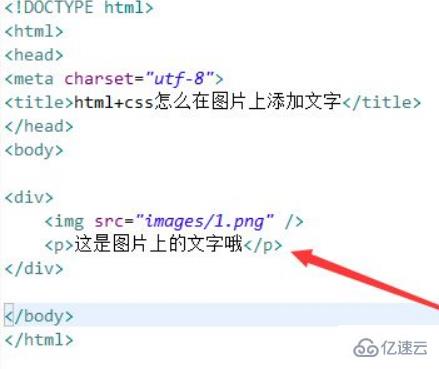 html中如何在图片上添加文字
