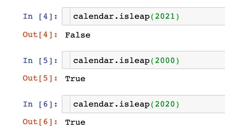 怎么理解Python的calendar模块