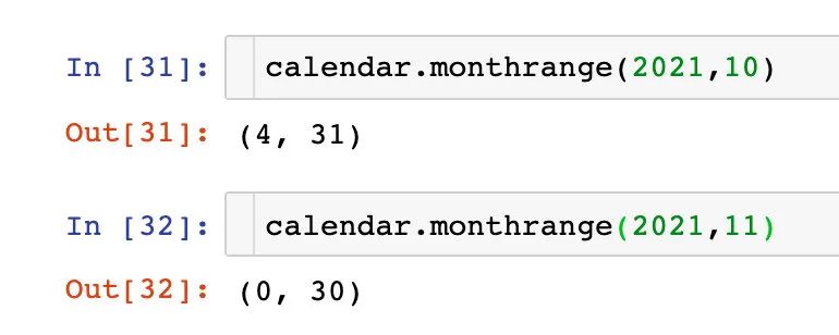 怎么理解Python的calendar模块