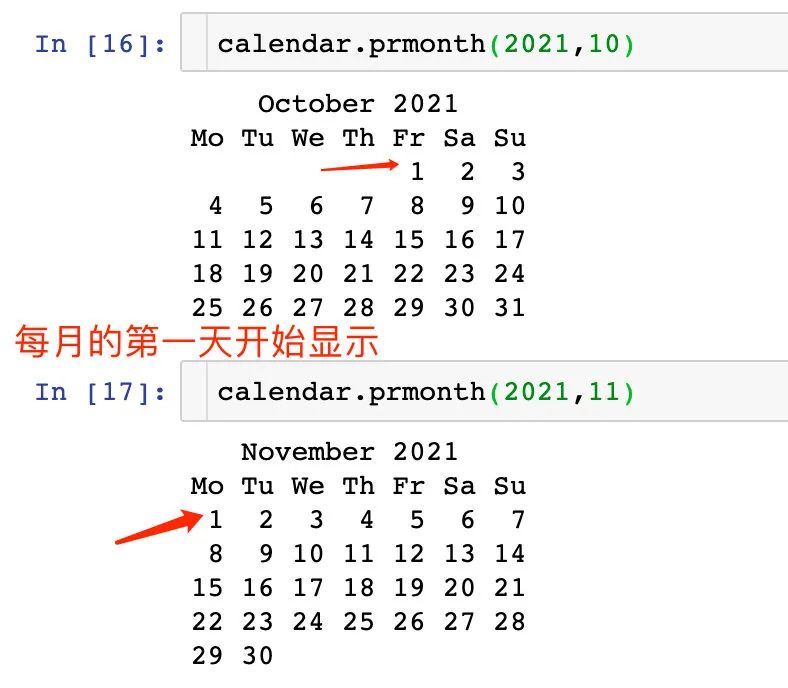怎么理解Python的calendar模块