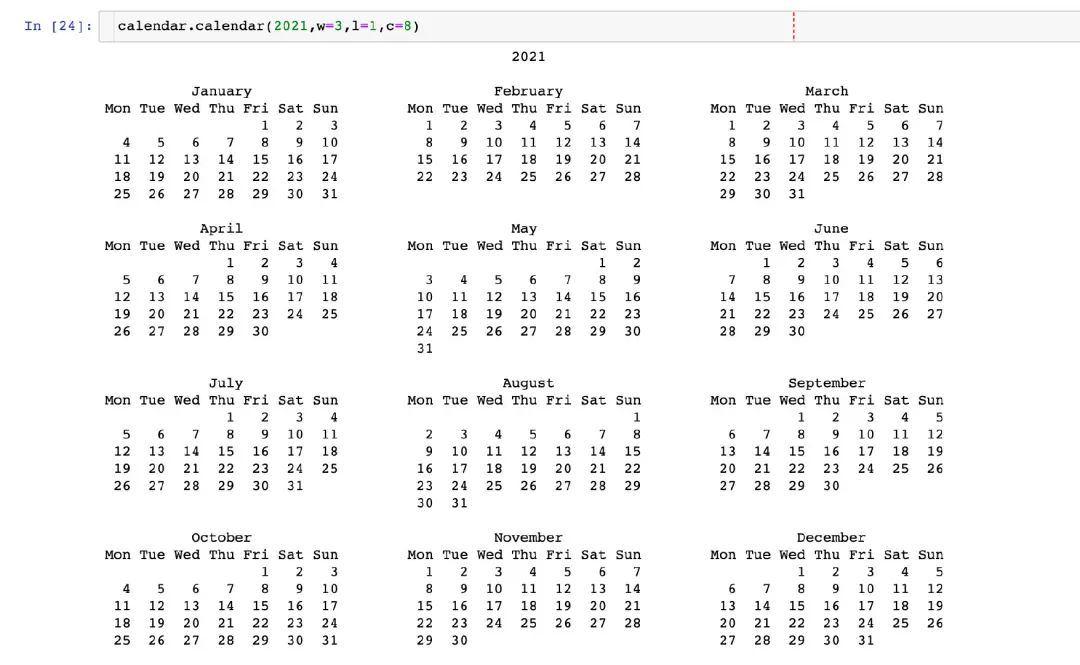 怎么理解Python的calendar模块